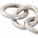 Loop Chain Sculpture in Silver Aluminum