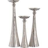 Bion Candleholder in Nickel Aluminum (Set of 3)