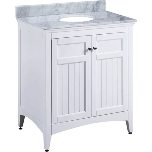 Danube 30" Bathroom Vanity Base Only in White