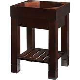 Indus II 24" Bathroom Vanity Base Only in Dark Walnut Brown Finish