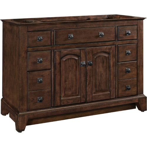 James 48" Bathroom Vanity in Chestnut Brown Wood