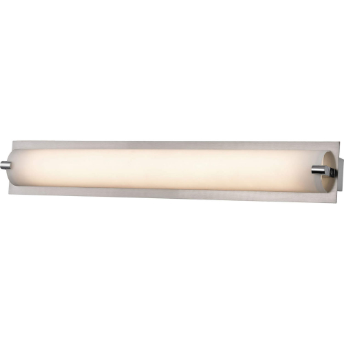 Piper 25.3"W 1 Light Vanity Light in Satin Nickel & Glass