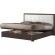 Regina Queen Storage Bed in Wenge Finish & Tufted White Eco Leather