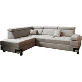 Garda Sectional Sofa w/ Left Chaise, Sleeper & Storage