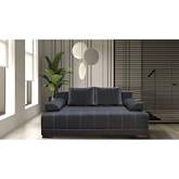 Brooklyn Sofa Bed w/ Storage in Grey Fabric