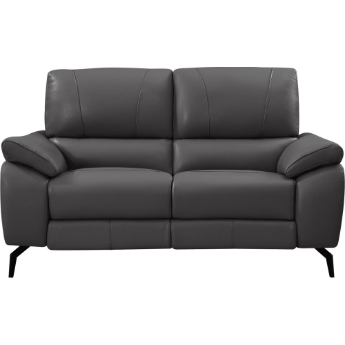 2934 Power Reclining Loveseat in Dark Grey Top Grain Leather