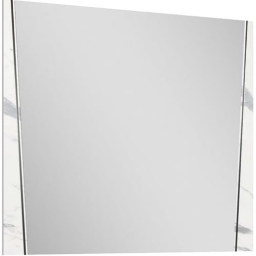 Anna Mirror in Gloss White, Grey & Silver