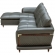 9180 Sectional Sofa with Left Facing Chaise in Grey Green Top Grain leather