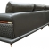 9180 Sectional Sofa with Left Facing Chaise in Grey Green Top Grain leather