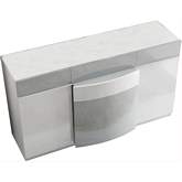 Ronda Dali Double Dresser in High Gloss White & Grey Finish