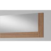 Mar Mirror in Walnut Finish Wood Veneer