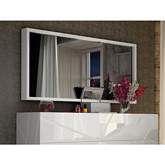 Kiu Mirror For Double Dresser in High Gloss White