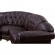 Apolo Sectional Sofa Right Facing in Brown Faux Croc Leather