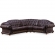 Apolo Sectional Sofa Right Facing in Brown Faux Croc Leather