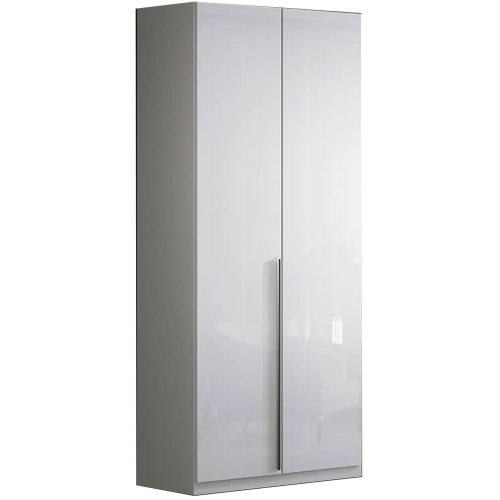 Athena 2 Door Wardrobe in High Gloss White Finish