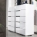 Athena Chest in High Gloss White Finish