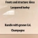 Alfa Double Dresser & Mirror in Gloss Light Beige, Gray & Champagne
