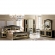 Aida Double Dresser in High Gloss Black & Gold