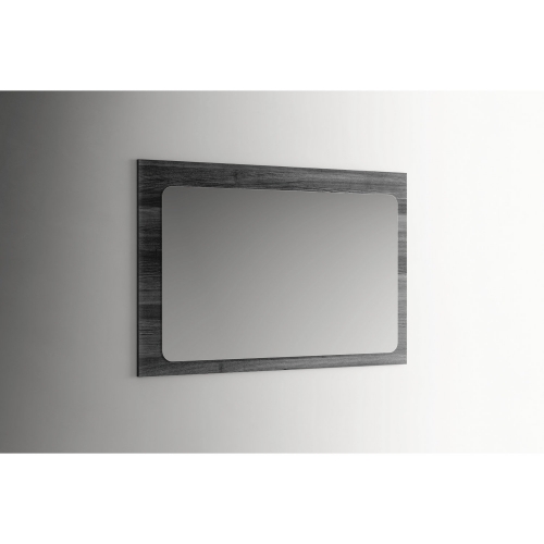 Vulcano Mirror in High Gloss Grey Oak Finish