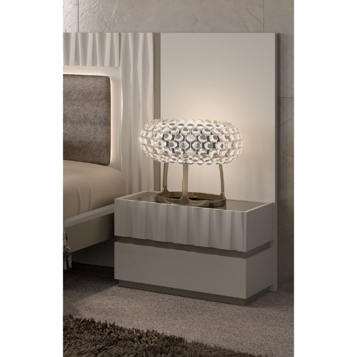 Marina Nightstand in Matte Piedra Finish