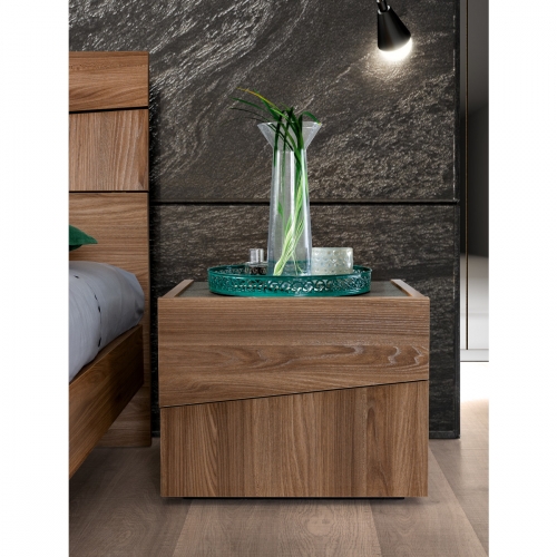 Storm Nightstand in Matte Finish Walnut Melamine (Set of 2)