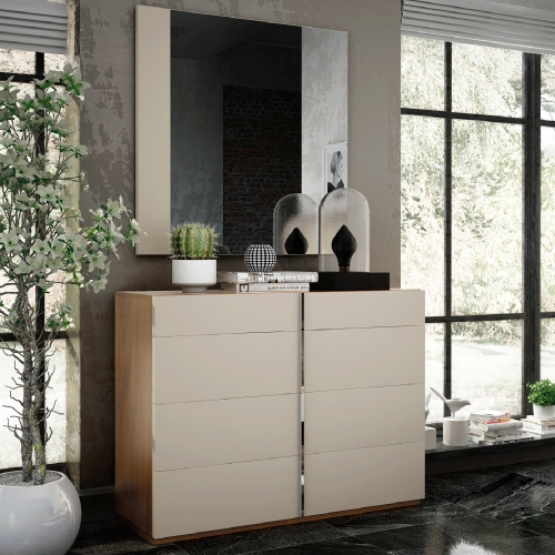 Cadiz Single Dresser in Lacquer & Wood Veneer