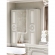 Aida 4 Door Wardrobe in High Gloss White, Silver & Mirror