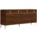 Eva 4 Door Buffet in Walnut Brown Finish & Gold