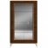 Eva 2 Door China Cabinet w/ Light in Walnut Brown Finish & Gold