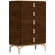 Eva Chest in Walnut Brown Finish & Gold