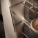 Fidia 2 Door Vitrine China Cabinet in Beige & Black Marble Look