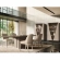 Fidia 2 Door Vitrine China Cabinet in Beige & Black Marble Look
