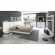 Granada 120 46" Dresser in High Gloss White & Silver
