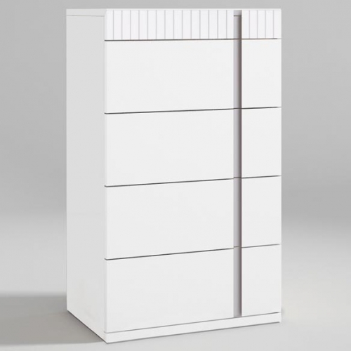 Helen Chest in Matte White Veneer