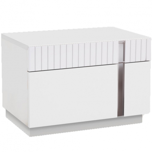 Helen Right Nightstand in Matte White Veneer