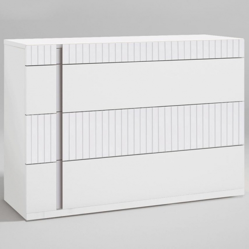 Helen Single Dresser in Matte White Veneer