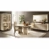 Luce 4 Door Buffet in Gloss Beige, Gloss Wood & Glass