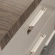 Nora Nightstand in Gloss Beige & Brushed Walnut Finish (Set of 2)