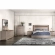 Nora Nightstand in Gloss Beige & Brushed Walnut Finish (Set of 2)