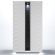 Wave 2 Door China Cabinet with Light in High Gloss White Finish with Silver Trim