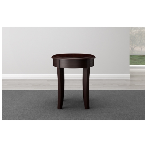 Classic Modern Side/End Table in Brazilian Cherry Veneers & Solids w/ Wenge Finish