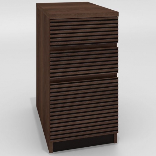 3 Drawer File Cabinet in Cognac Finish Brazilian Cherry