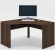 51" Corner Desk in Cognac Finish Brazilian Cherry