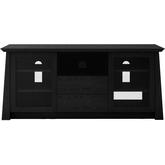 70" TV Stand Asian Inspired for Home Theater Components & Center Speaker in Ebony