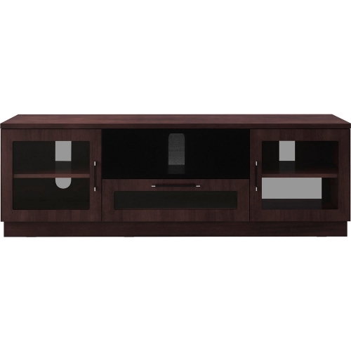 70" TV Stand Contemporary Media Cabinet w/ Center Speaker Opening in Wenge