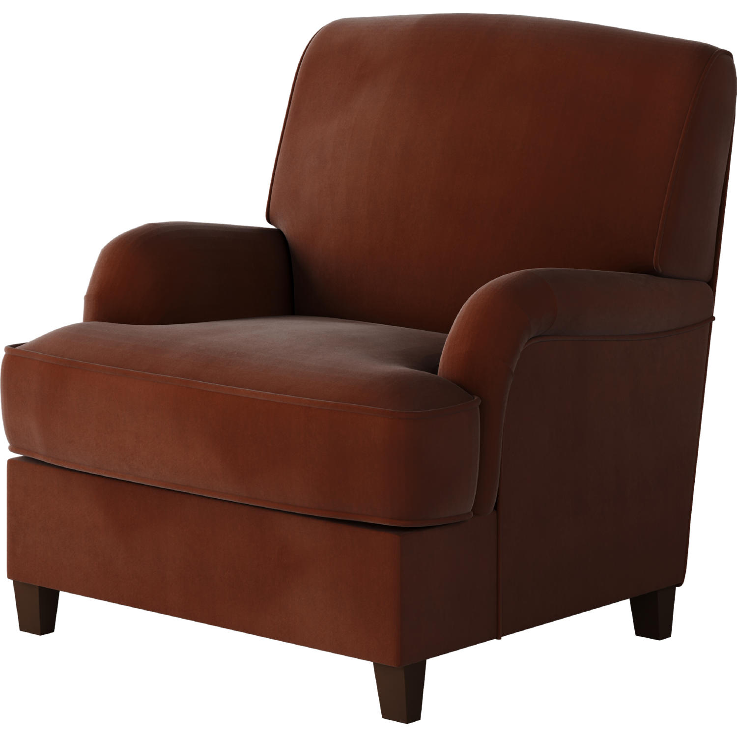 Southern Furniture 01 02 C Bella Burnt Orange 01 02 Accent Chair In   3BU4Xrf 