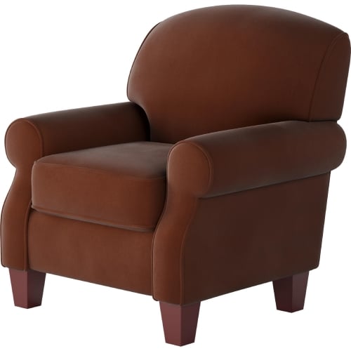 Accent Chair in Bella Burnt Orange Fabric