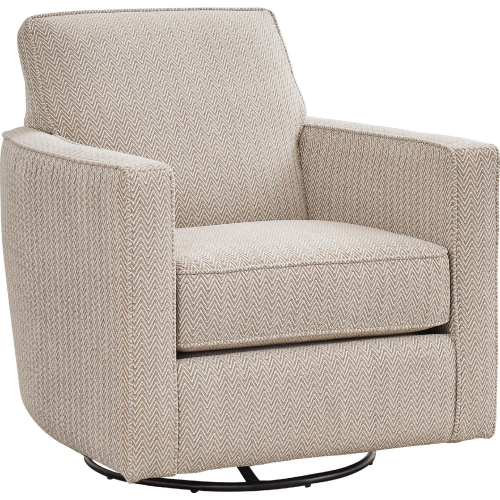 Swivel Glider Accent Chair in Sirena Mineral Multicolor Fabric