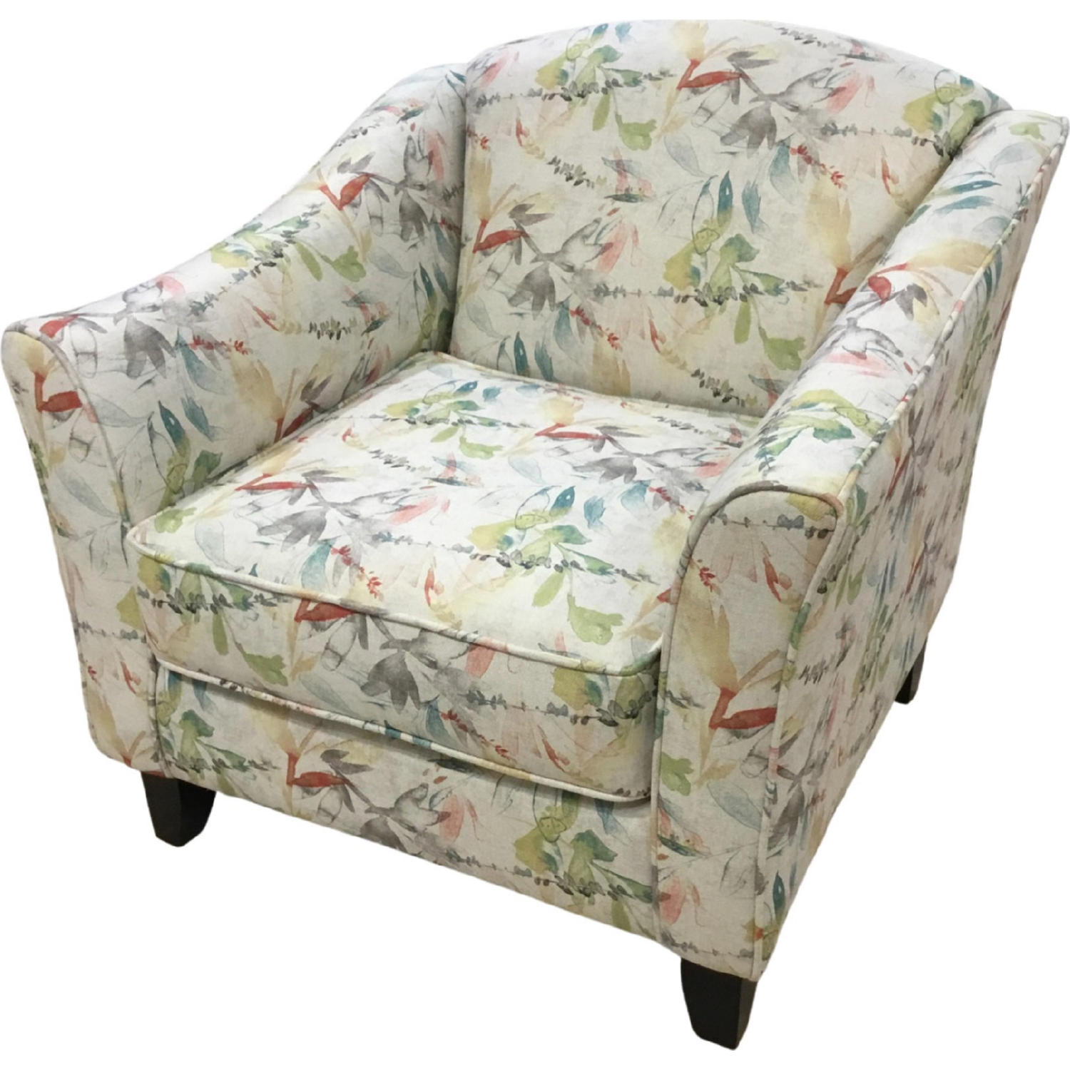 Multicolor fabric accent online chair