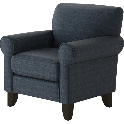 Accent Chair in Theron Indigo Blue Fabric